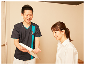 インフォームドコンセント(説明と同意)をしっかりと行います。